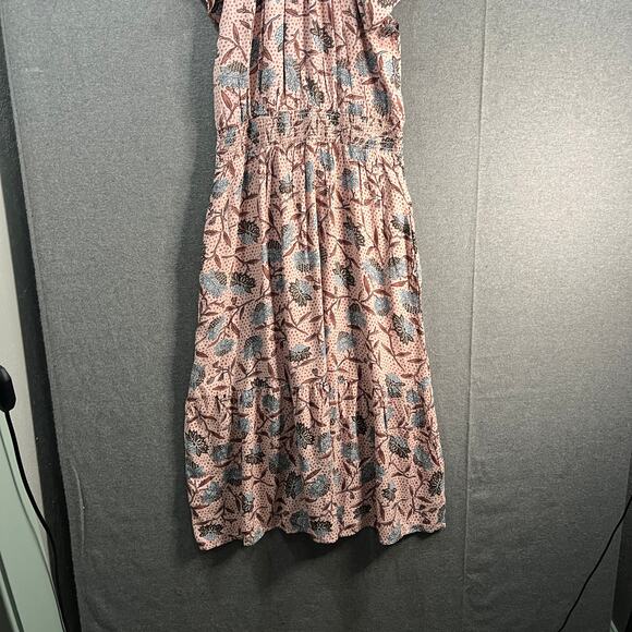 Destination 365 Short-Sleeve Midi Dress RoseFloral Petite X-Small - Picture 11 of 13